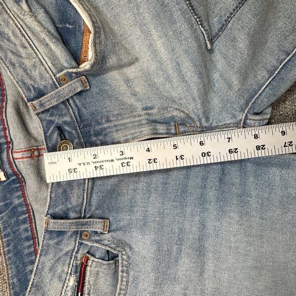 Vintage Tommy Hilfiger Patch Low / Mid Rise Jeans Boyfriend Size 0 - Picture 5 of 8